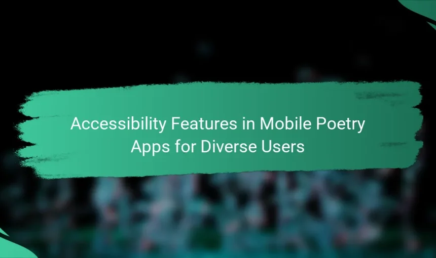 Accessibility Features in Mobile Poetry Apps for Diverse Users