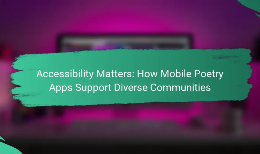 Accessibility Matters: How Mobile Poetry Apps Support Diverse Communities