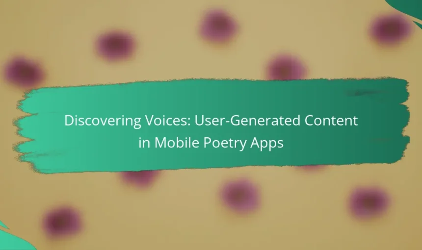 Discovering Voices: User-Generated Content in Mobile Poetry Apps