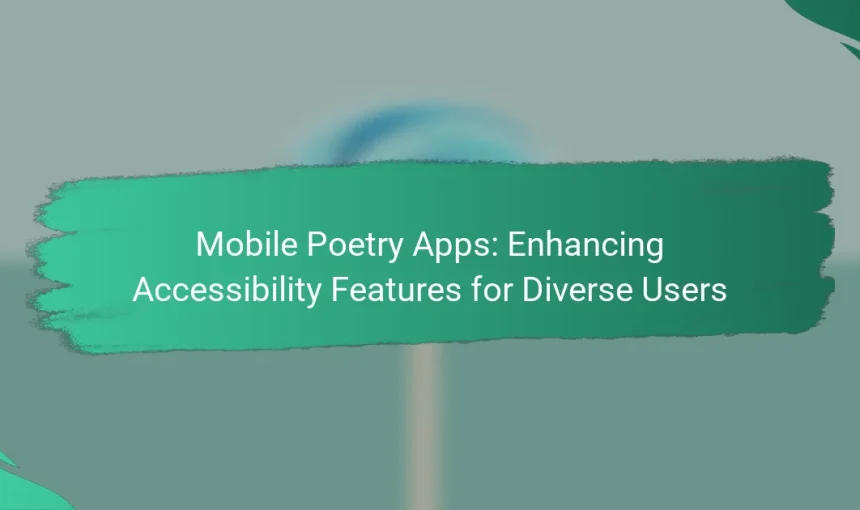Mobile Poetry Apps: Enhancing Accessibility Features for Diverse Users