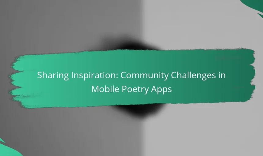 Sharing Inspiration: Community Challenges in Mobile Poetry Apps